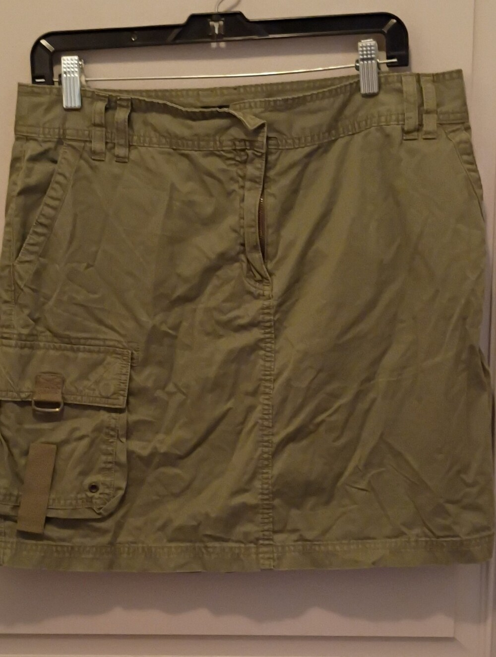 J.Crew Women's Green Cargo Midi Length Skirt Size 12 Gorpcore Granola Girl